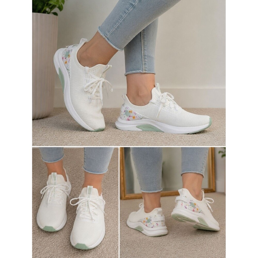 New Balance Nergize Sport V2 Floral White Sneakers Women’s Size 8.5.